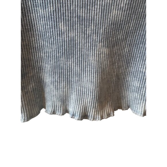 2/$30 Zara Medium Light Blue Ribbed Knit Long Sleeve Crop Top - Picture 10 of 12
